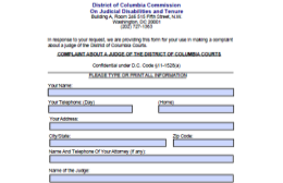 Complaint Form with CJDT address and info
